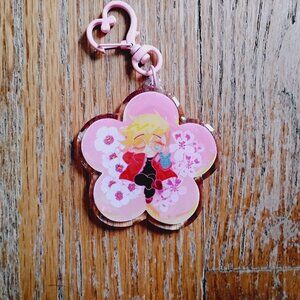 Trigun Vash the Stampede Two-Sided Flower Acrylic Keychain